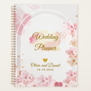 Organizador de Flores Rosa Bege Elegante Casamento