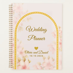Organizador de Flores Rosa Bege Elegante Casamento