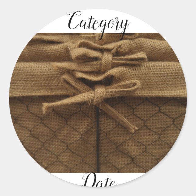 ORGANIZE! Etiquetas da cesta (Frente)