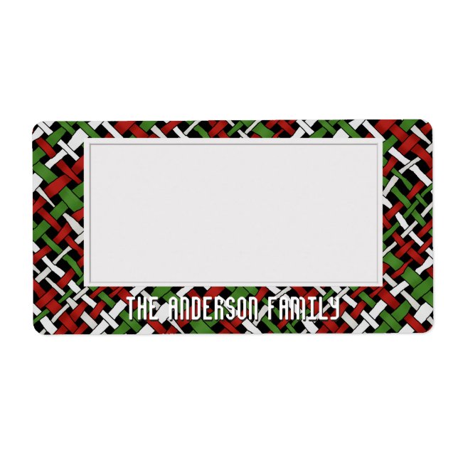 Organize o armazenamento verde branco adesivo (Frente)