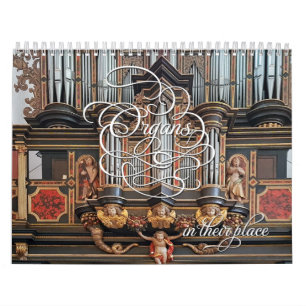 Órgãos no lugar - calendário horizontal