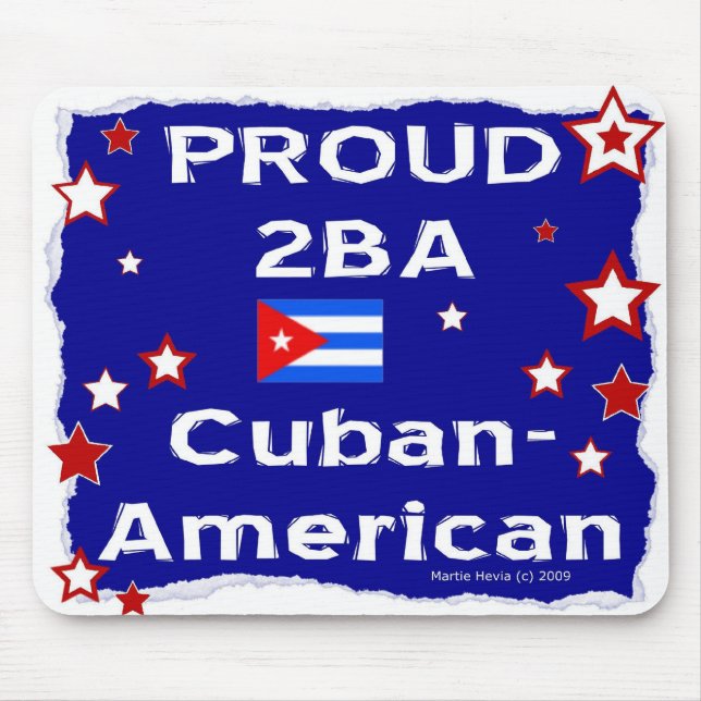Orgulho 2B A Cubano-Americano - Mousepad (Frente)