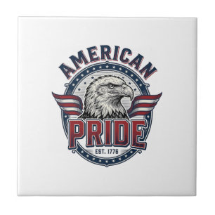 Orgulho Americano Águia Design Patriótico Vintage_