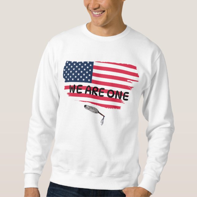 Orgulho Americano: Coleção de Camisas de Bandeira (Frente)