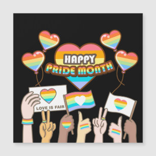 Orgulho amor. O amor é justo. Mês do orgulho.