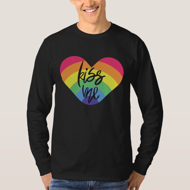 Orgulho, beije-me. O amor é justo. Camiseta (Frente)