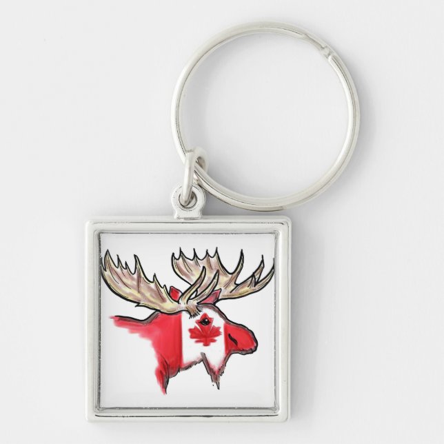 Orgulho canadense chaveiro (Frente)