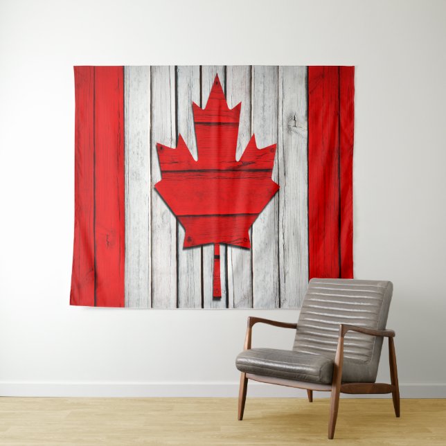 Orgulho Canadiano Bandeira Tapeçaria (In Situ (Horizontal))