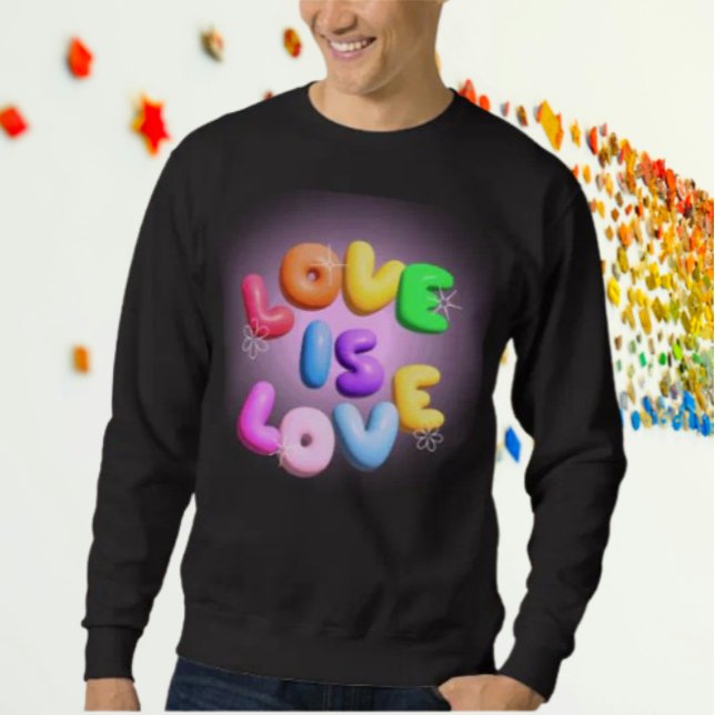 Orgulho Confortável: Camiseta de Moletom Arco-Íris (Criador carregado)