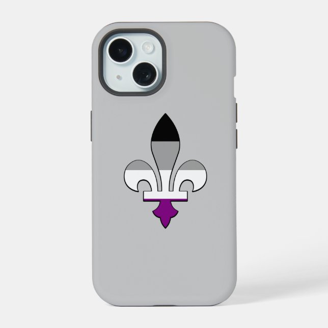 Orgulho da assexualidade fleur-de-lis (Verso)