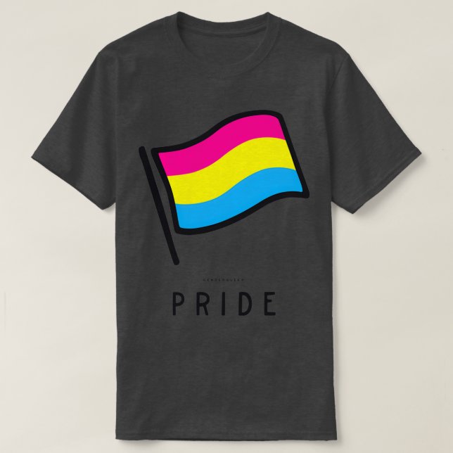 Orgulho de Camisa do Sinalizador LGBT-Arco-Íris 20 (Frente do Design)