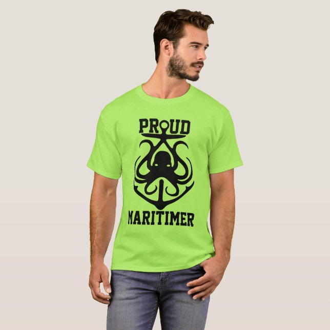 Orgulho de camiseta Maritimer polvo Rodopagem de f (Frente Completa)