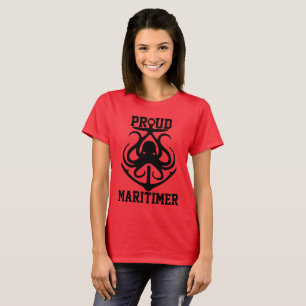 Orgulho de camiseta Maritimer polvo Rodopagem de f