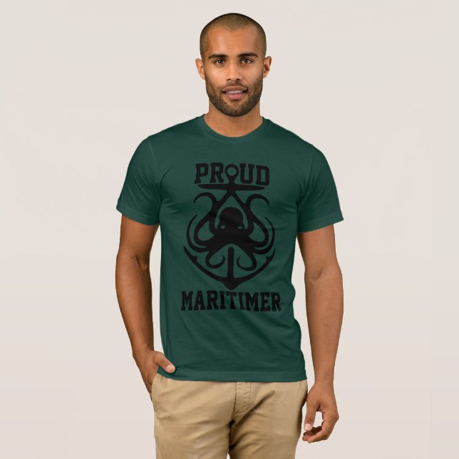 Orgulho de camiseta Maritimer polvo Rodopagem de f (Frente Completa)