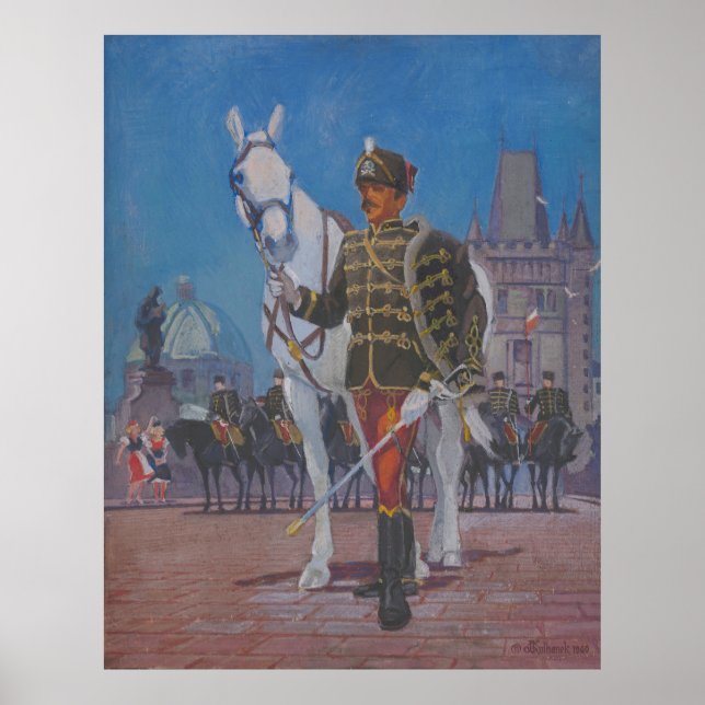 Orgulho de Praga - Impressão de Kulhanek 1960 (Frente)