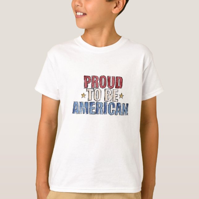 Orgulho de ser Camisa de T Americana (Frente)