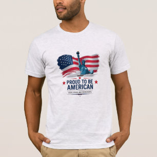 Orgulho de ser camiseta americana Bella+Canvas L