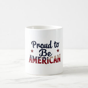 Orgulho de ser uma caneca de café Patriótica Ameri