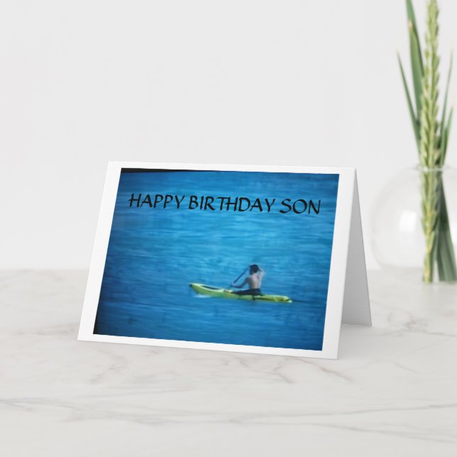 "ORGULHO DO HOMEM QUE VOCÊ SE TORNOU FILHO" CARTÃO (Frente)