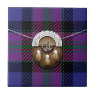 Orgulho do Tartan e do Sporran da forma de