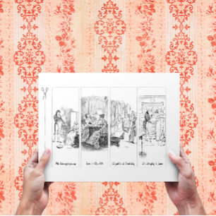 Orgulho e Preconceito: Jane Austen Paper Bookmark