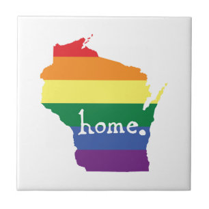 Orgulho gay de Wisconsin Mapa do lar
