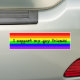 Orgulho gay do arco-íris LGBTQ Adesivo (On Car)