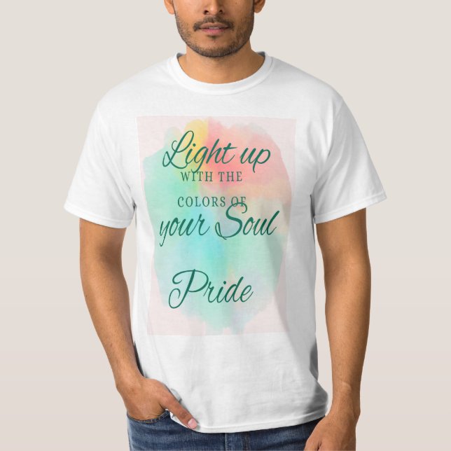Orgulho gay LGBT - Camisa Preta Personalizada do T (Frente)