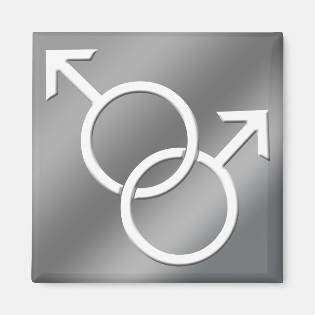 Orgulho gay Magnets Homem Mesmo Sexo Adoram Imãs d (Frente)