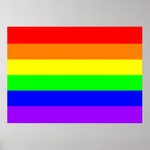 Orgulho gay Poster (cores puras)