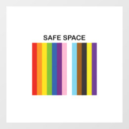 Orgulho gay Safe Space Inclusive Cores
