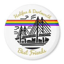 Orgulho Halifax Dartmouth - imã de geladeira dos m