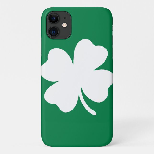 Orgulho Irlandês: capas de iphone de Shamrock Verd (Verso)