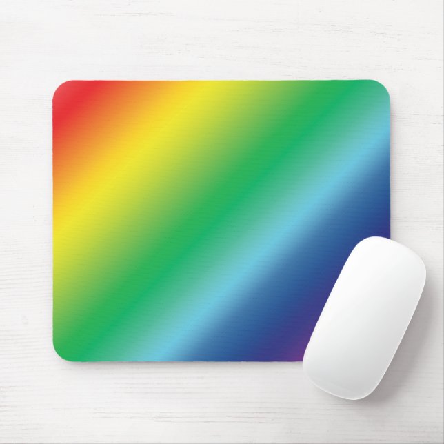 Orgulho lgbtq arco-íris cores padrão Mousepad (Com mouse)