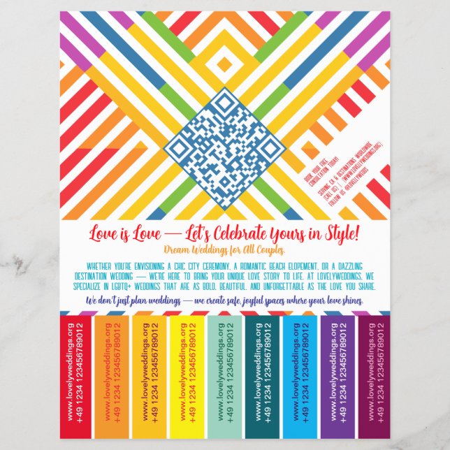 orgulho LGBTQ+ panfleto rasgável (Frente)
