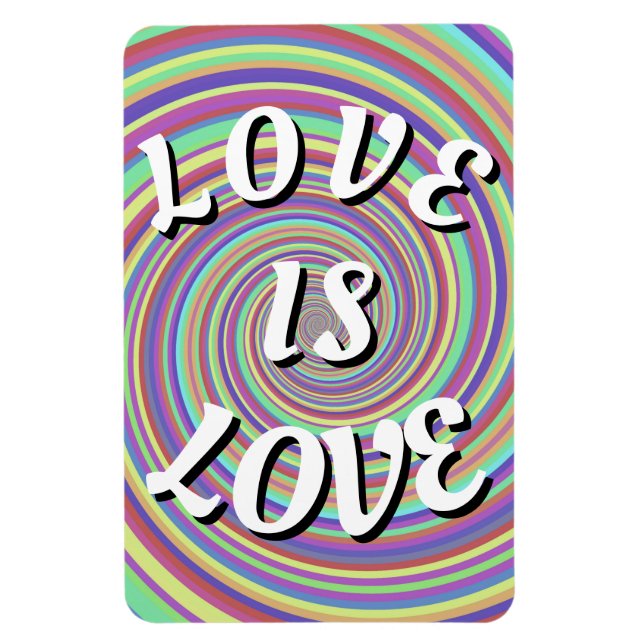 Orgulho Love Is Love Ímã (Vertical)