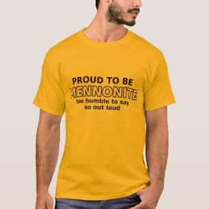 Orgulho Menonita Camiseta Divertida Humor