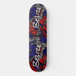 Orgulho Nacional de Belize Nuvem de Palavras Skate