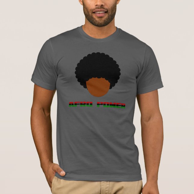 Orgulho natural do cabelo: Camisa do poder do Afro (Frente)