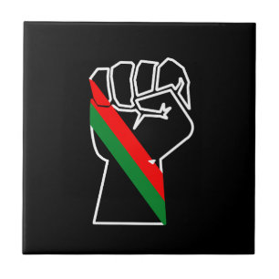 orgulho negro punho vermelho verde bandeira pan-af