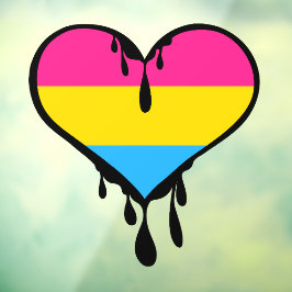 Orgulho Pansexual Coração Pingando