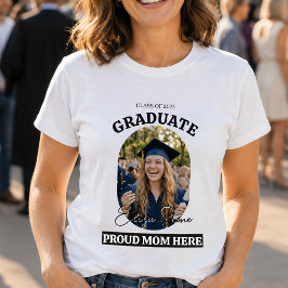 Orgulhosa Mãe Aqui | Camiseta de Formatura com Fot