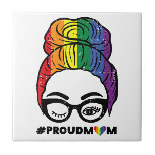 Orgulhosa Mãe Cabelo Mensageiro LGBTQ Bandeira Arc