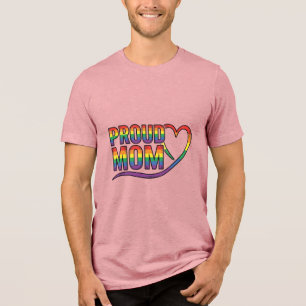 Orgulhosa Mãe Coração Arco-Íris Design de Gravação
