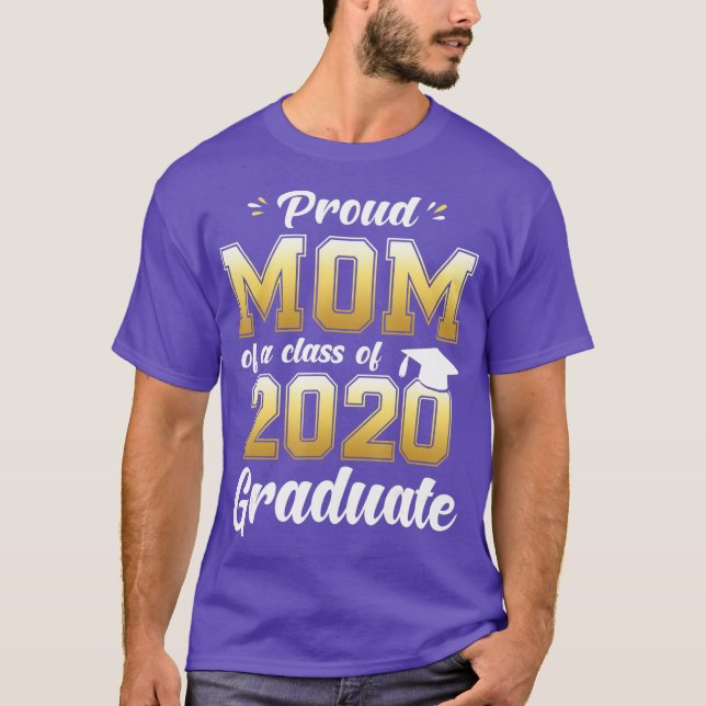 Orgulhosa Mãe de uma Classe de Camisa de Formando  (Frente)