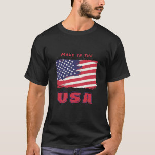 Orgulhosamente feito na Camiseta Patriótica dos EU