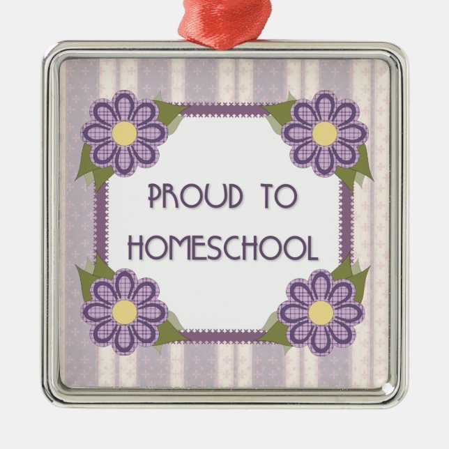 Orgulhoso ao ornamento de Homeschool (Frente)