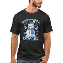 Orgulhoso Apoiador de Camiseta de Neve Divertida d