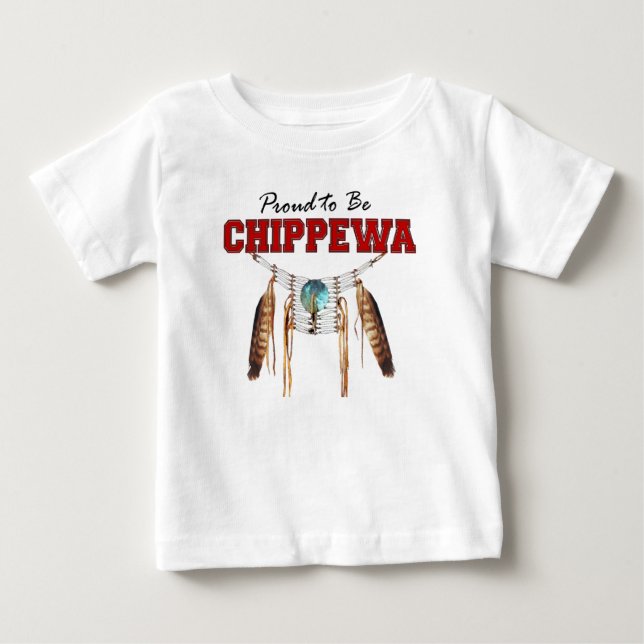 Orgulhoso de ser Chippewa Toddler Pullover Hoodie (Frente)