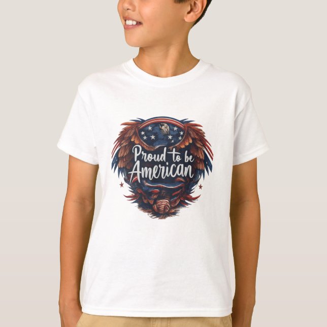 Orgulhoso de ser T.T. Americano, camisa (Frente)